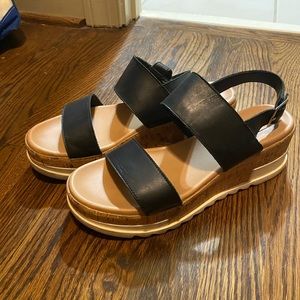 Black Steve Madden Wedges